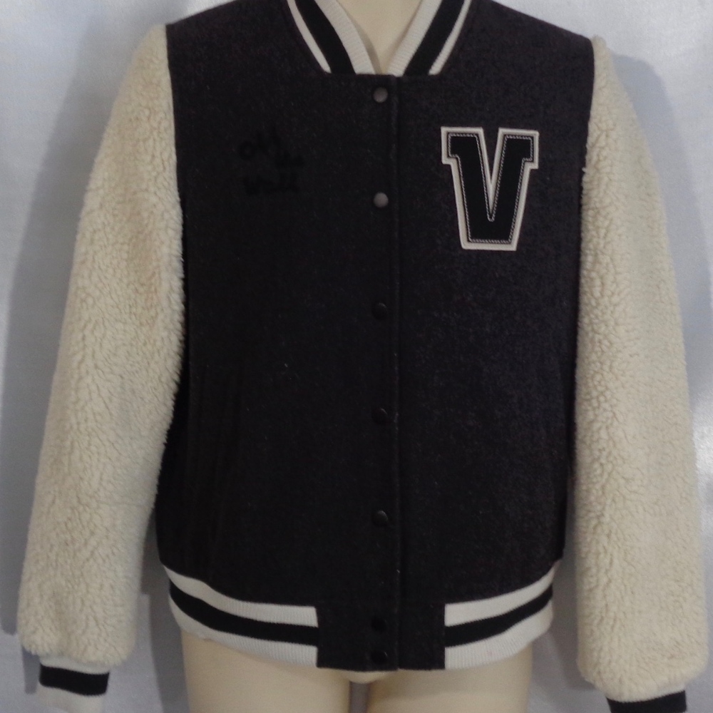 VANS OFF THE WALL MENS LETTERMAN STYLE JACKET MED